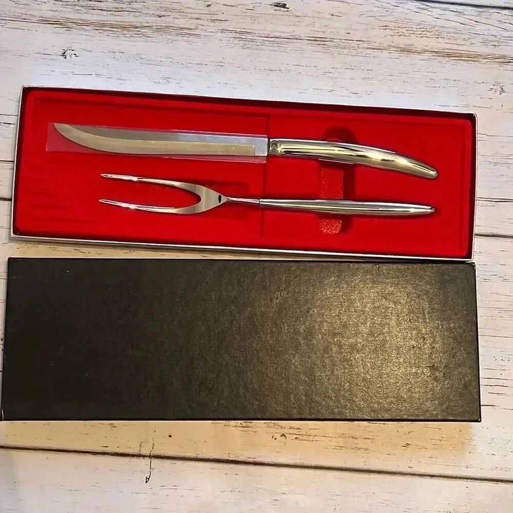 Vintage 80s Carvel Hall Carving Cutlery Set
